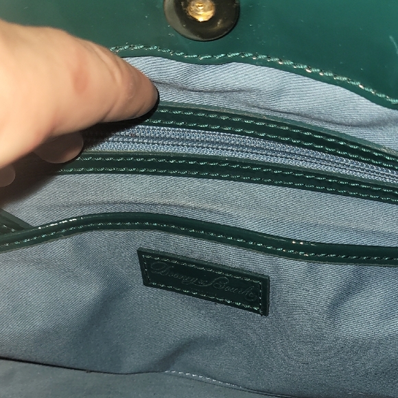 Dooney & Bourke Shiny Teal Crossbody Bag - Picture 3 of 6